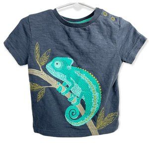 Jarvis Archer Chameleon Top Gray Teal Short Sleeved Lizard Baby Boy 12m 12 M